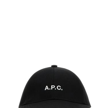 A.P.C. Men Black Cotton Blend Baseball Cap