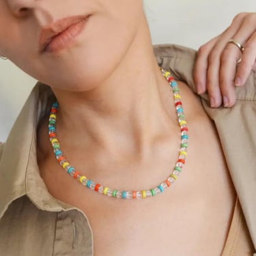 Dulce bead necklace