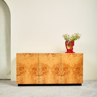 Vintage Burl Wood Credenza