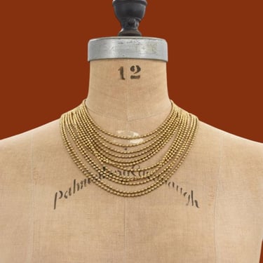 1930s Golden Waterfall necklace 