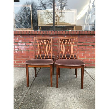 Free Shipping within continental US - Vintage Mid Century Modern Dining Chairs. Set Of 4. UK Import. 