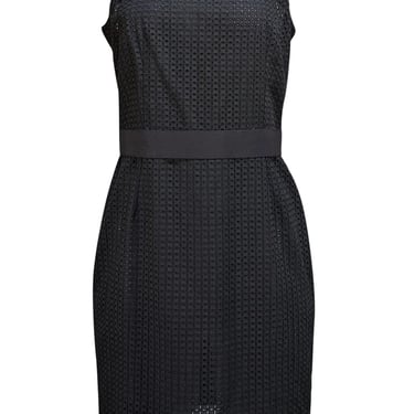 Dolce & Gabbana - Black Eyelet Lace Sleeveless Dress Sz 10