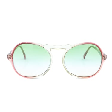 Cacharel Pink and Green Gradient Sunglasses