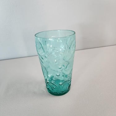 Decatur Glass Texglass Pinched Thumbprint Drinking Glass 