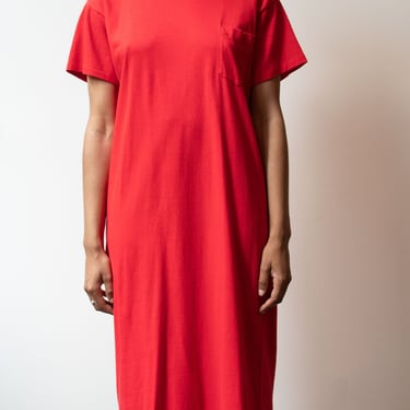 Ralph Lauren Solid Red Shirt Dress 