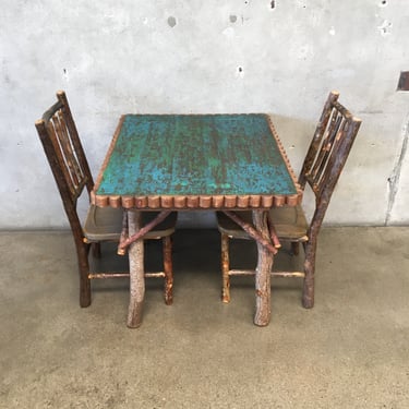 Hickory Stick Back Chairs and Table