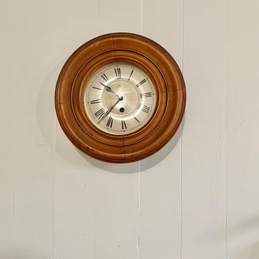 1920s Junghans Ox Eye Wall Clock Art Deco Germany 