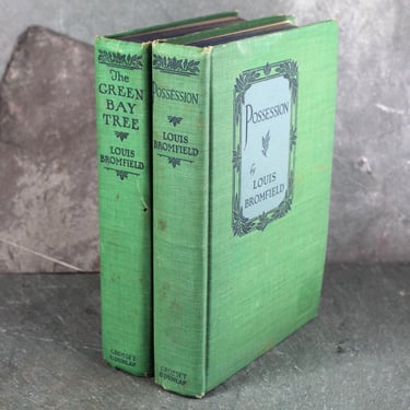 Pair of Louis Bromfield Novels | The Green Bay Tree | Possession | 1927 Antique Novels | Bixley Shop 