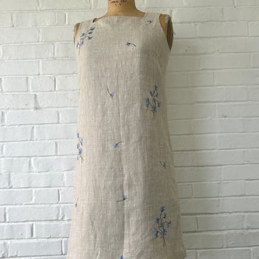 1990's Size 4/6 Simple Linen Dress 