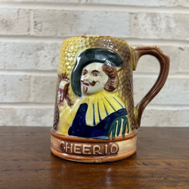 Vintage Hand Painted Cavalier Collectible Stein Made in Japan - Ceramic Beer Tankard 