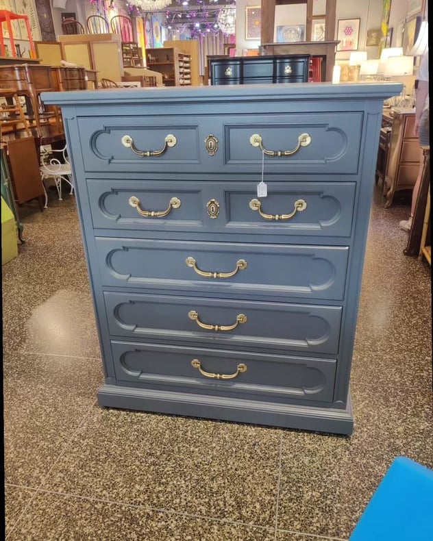 Beefy five drawer chest 40" x 20" x 47.25" Call 202-232-8171 to purchase