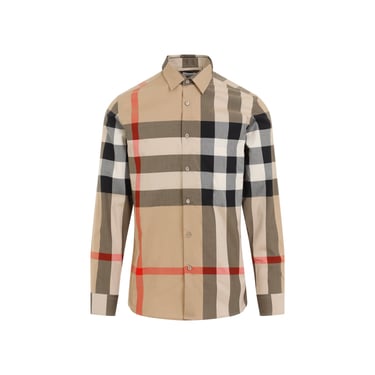 Burberry Men Burberry Check Cotton Shirt