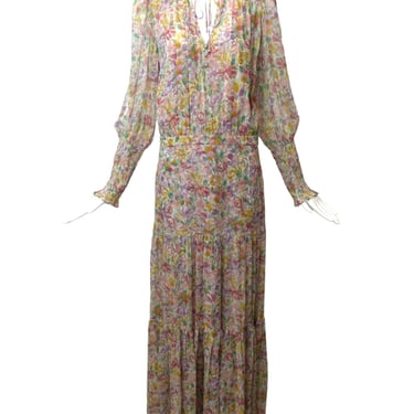 VERONICA BEARD- NWT Floral Chiffon Peasant Dress, Size 4
