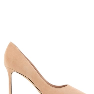 Jimmy Choo Women Skin Pink Suede Romy 85 Pumps