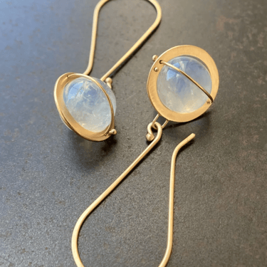 Hilary Finck Designs | Moonstone Orb Earrings