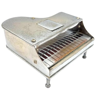 Mid Century Grand Piano Chrome Table Lighter, Made in Japan 