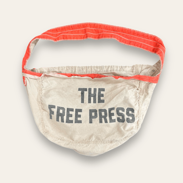 Vintage 1970’s The Free Press Newspaper Bag