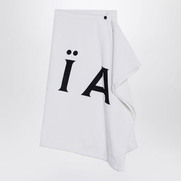 Alaia White Cotton Towelling Skirt Women