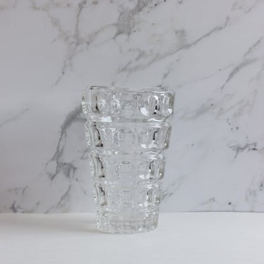 midcentury french cut glass florist's vase ii