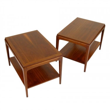 Pair of 1960s Walnut Side Tables