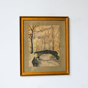 Jura Landscape Watercolor Painting | Dated 1936
