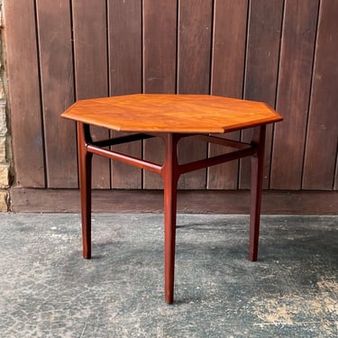 1960s Mersman Octagonal Side End Table Vintage Mid-Century 