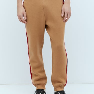 Gucci Men Web Wool-Knit Track Pants