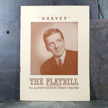 RARE! 1947 HARVEY Broadway Playbill | Frank Fay | Josephine Hull | October 27, 1947 | Vintage Broadway Memorabilia | Bixley Shop 