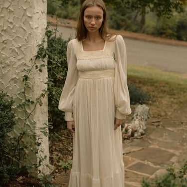 Vintage 1970s ethereal Gunne Sax maxi dress wedding dress one of a kind 