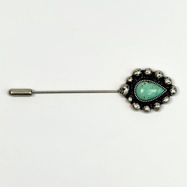 Iron Lamb Turquoise Drop Hat Pin