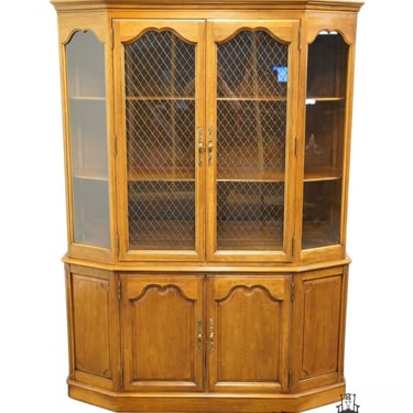 DAVIS CABINET Co. Antique Walnut Country French 59" China Cabinet 727 / 728 