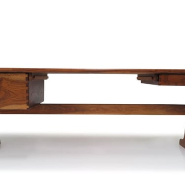 California Studio Black Walnut Executive Desk #1