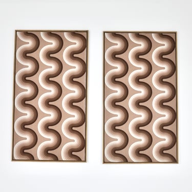 Fabric Boards by Verner Panton for Mira Spectrum, 1970S, set of 2 