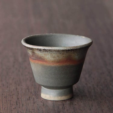 Vintage Bizen Sake Cup / Sencha Tea Cup | Wood-Fired Japanese Pottery 