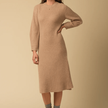 Volume Sleeve A Line Dress