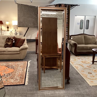 Brown Mirror with Silver Accent