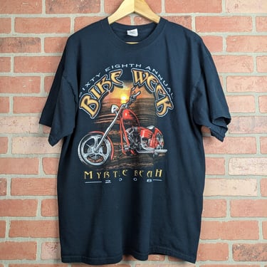 Vintage 2008 Double Sided Daytona Bike Week ORIGINAL Biker Tee - Extra Large 