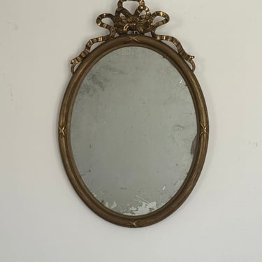 Small French mirror / Golden mirror / regency style / 