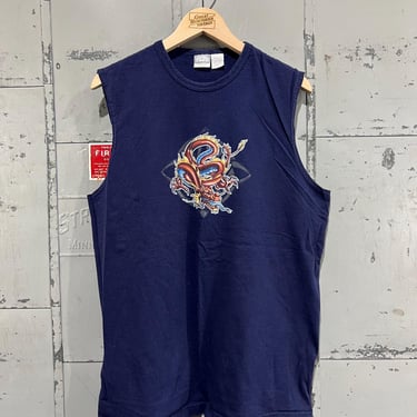 Vintage y2k utility cut off dragon Streetwear T Shirt graphic tshirt jnco style 