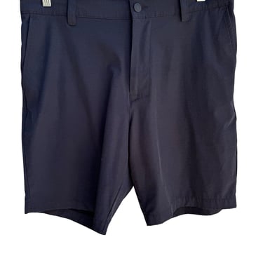 Banana Republic Mens Charcoal Black Relaxed-Fit Lightweight Elastic Waist Shorts