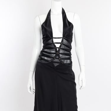 2003 S/S Strapped Silk Halter Dress