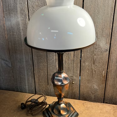 Vintage Japanned Finish Lamp 17” x 10”