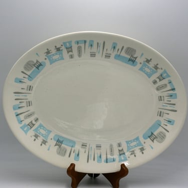 vintage Royal China Blue Heaven Platter 