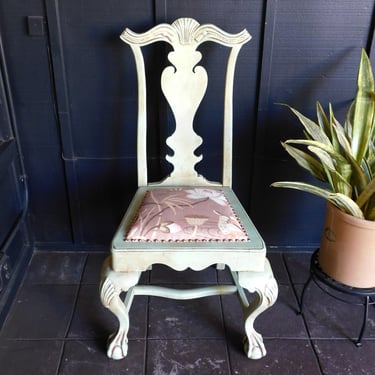 Carved Spanish Accent Chair