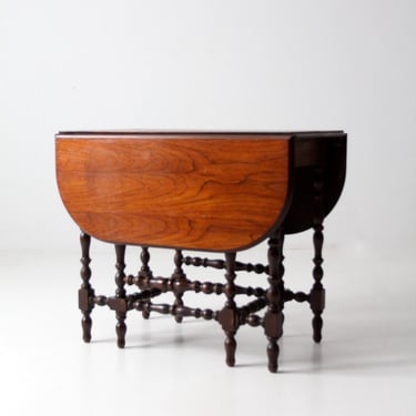 vintage drop leaf table with Jefferson Woodworking slide extension 