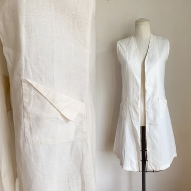 Vintage 1930s-40s Nurse Uniform Vest / XS 
