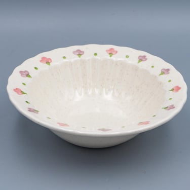 Metlox Vernon Ware Pink Lady Berry Bowl | Vintage California Pottery Mid Century Modern Dinnerware 