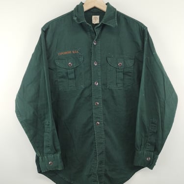 Vintage 70s Lee Western Shirt Jacket, Medium Men, brown