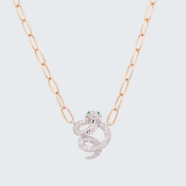 Diamond Cobra Necklace