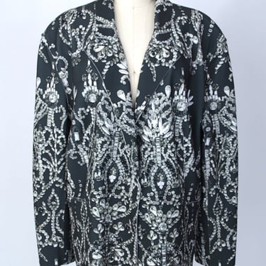 Norma Kamali Jewel Print Blazer